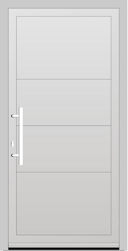 Salamander PVC Haustür 1200 x 2250 (Gesamt mit Zusätzen: B 2600 x H 2250) Innen: Farbe Innen wie Außen Aussen: Anthrazitgrau (SAL 55)