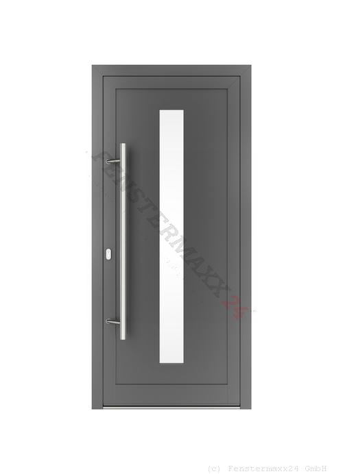 Drutex ALU Haustür 1180 x 2100 (Gesamt mit Zusätzen: B 1292 x H 2100) Innen: Verkehrsweiß - RAL 9016 Matt Aussen: Verkehrsweiß - RAL 9016 Matt