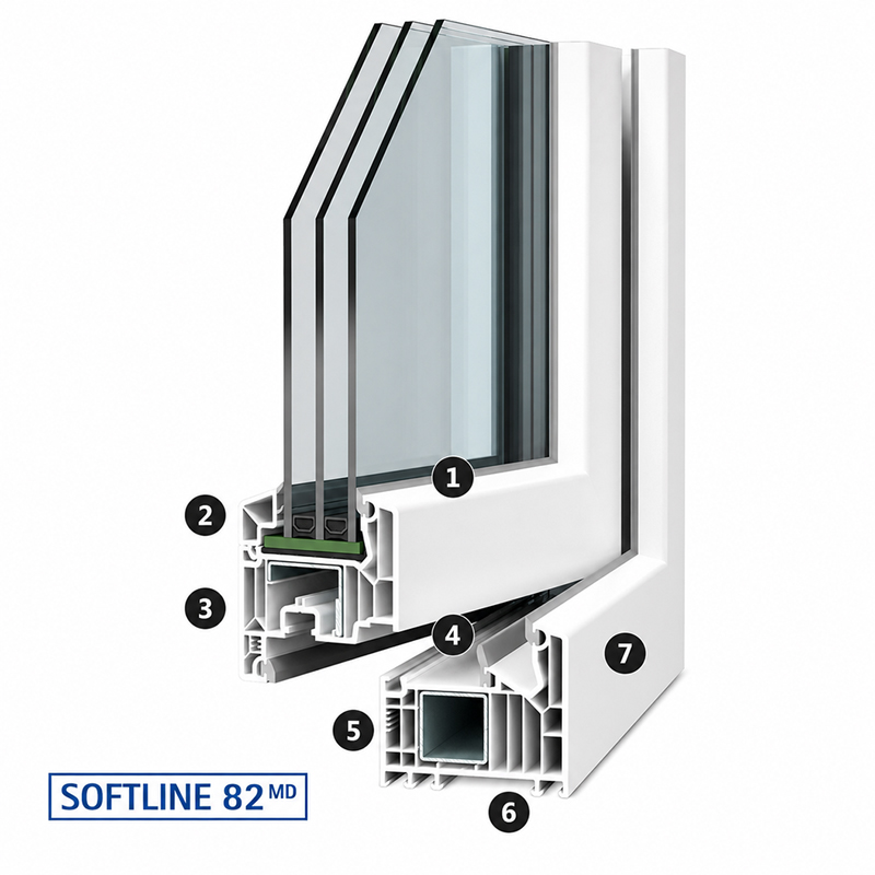 Vorteile VEKA Softline 82 MD Kunststofffenster