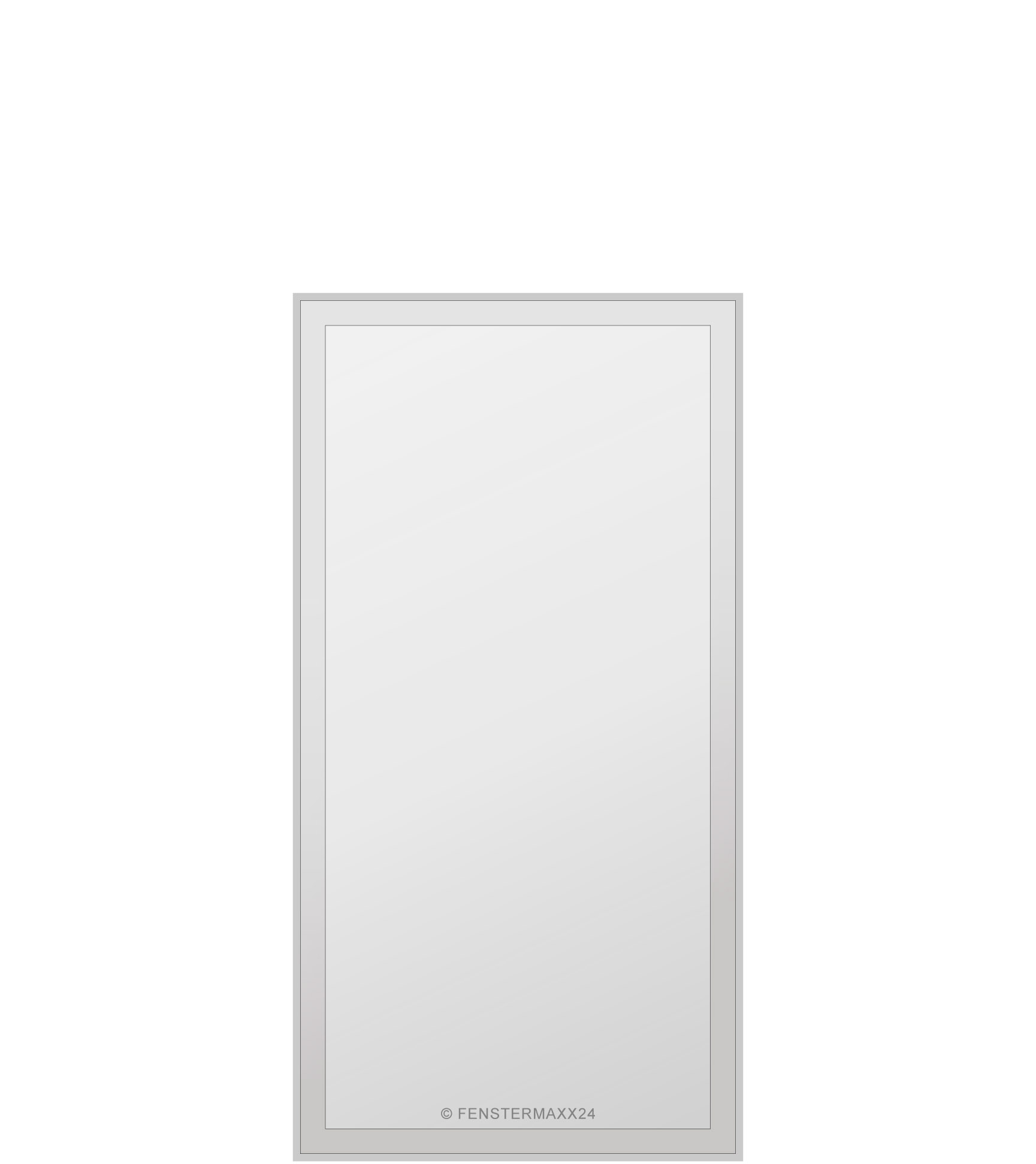 Drutex PVC Haustür 800 x 1901 (Gesamt mit Zusätzen: B 800 x H 1901) Innen: Sheffield Oak Light (F456-3081) Aussen: Sheffield Oak Light (F456-3081)