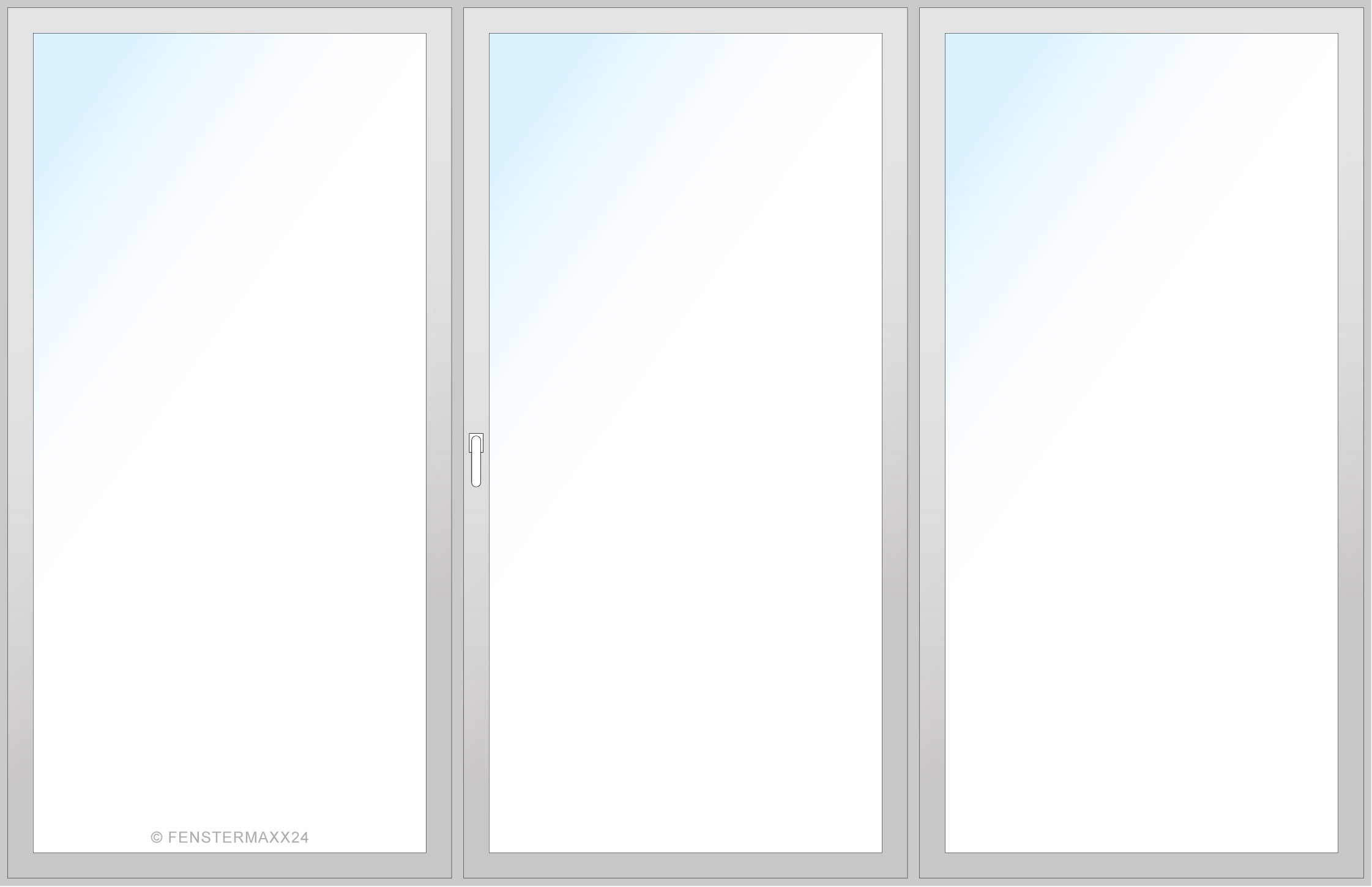 Drutex PVC HS Tür 3180 x 2460 (Gesamt mit Zusätzen: B 3180 x H 2620 ) Innen: Weiss (ohne Dekorfarbe) Aussen: Weiss (ohne Dekorfarbe)