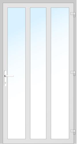 Drutex Holz Haustür 940 x 2140 (Gesamt mit Zusätzen: B 940 x H 2140) Innen: Palisander - Lasur 048 Aussen: Palisander - Lasur 048