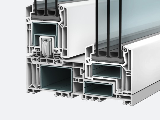 VEKA VEKAMOTION 82 MAX Designvariante Hebeschiebetür