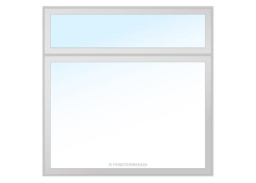 Drutex PVC Fenster 950 x 850 (Gesamt mit Zusätzen: B 950 x H 1280 ) Innen: Weiss (ohne Dekorfarbe) Aussen: Weiss (ohne Dekorfarbe)