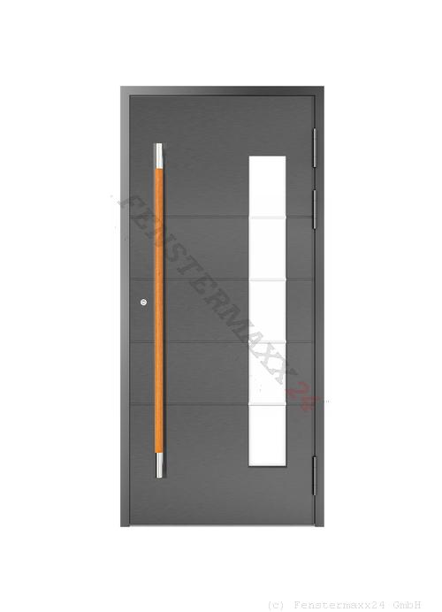 Drutex ALU Haustür 1100 x 2200 (Gesamt mit Zusätzen: B 1100 x H 2200) Innen: Verkehrsweiß - RAL 9016 Matt Aussen: Verkehrsweiß - RAL 9016 Matt