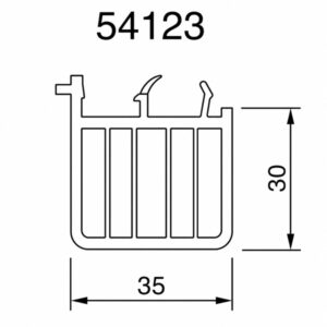 Fensterbankanschluss-Transportleiste-54123-30mm