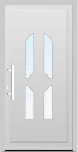 Salamander PVC Haustür 1123 x 2079 (Gesamt mit Zusätzen: B 1123 x H 2079) Innen: Weiss (ohne Dekorfarbe) Aussen: Weiss (ohne Dekorfarbe)