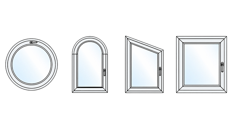 Schüco einteilige Fenster und Fenstertüren