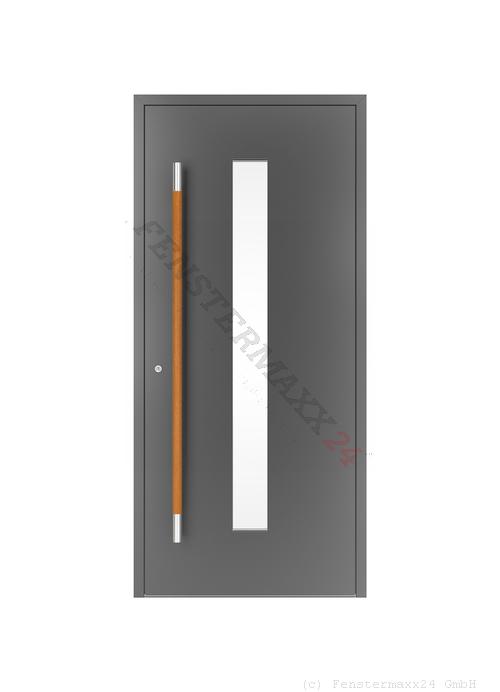 Drutex ALU Haustür 1390 x 2080 (Gesamt mit Zusätzen: B 1390 x H 2080) Innen: Weißaluminium - RAL 9006 Matt Aussen: Weißaluminium - RAL 9006 Matt
