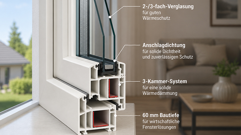 aluplast IDEAL 2000 Wärmedämmung und Dichtungstechnik