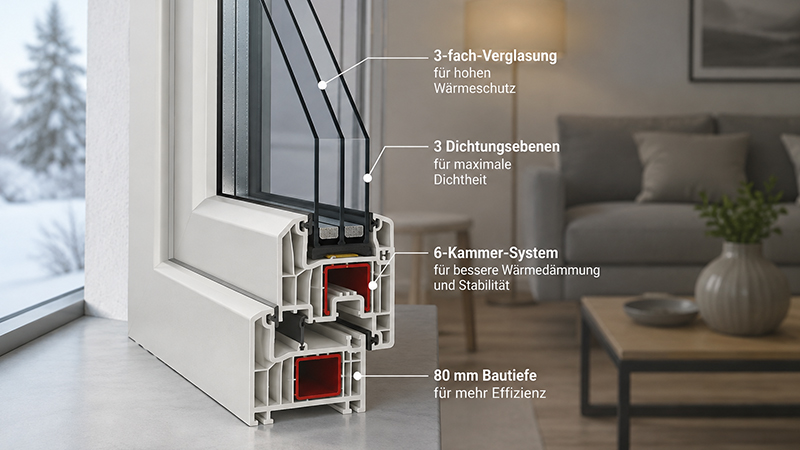 aluplast IDEAL 6000 Wärmedämmung und Dichtungstechnik