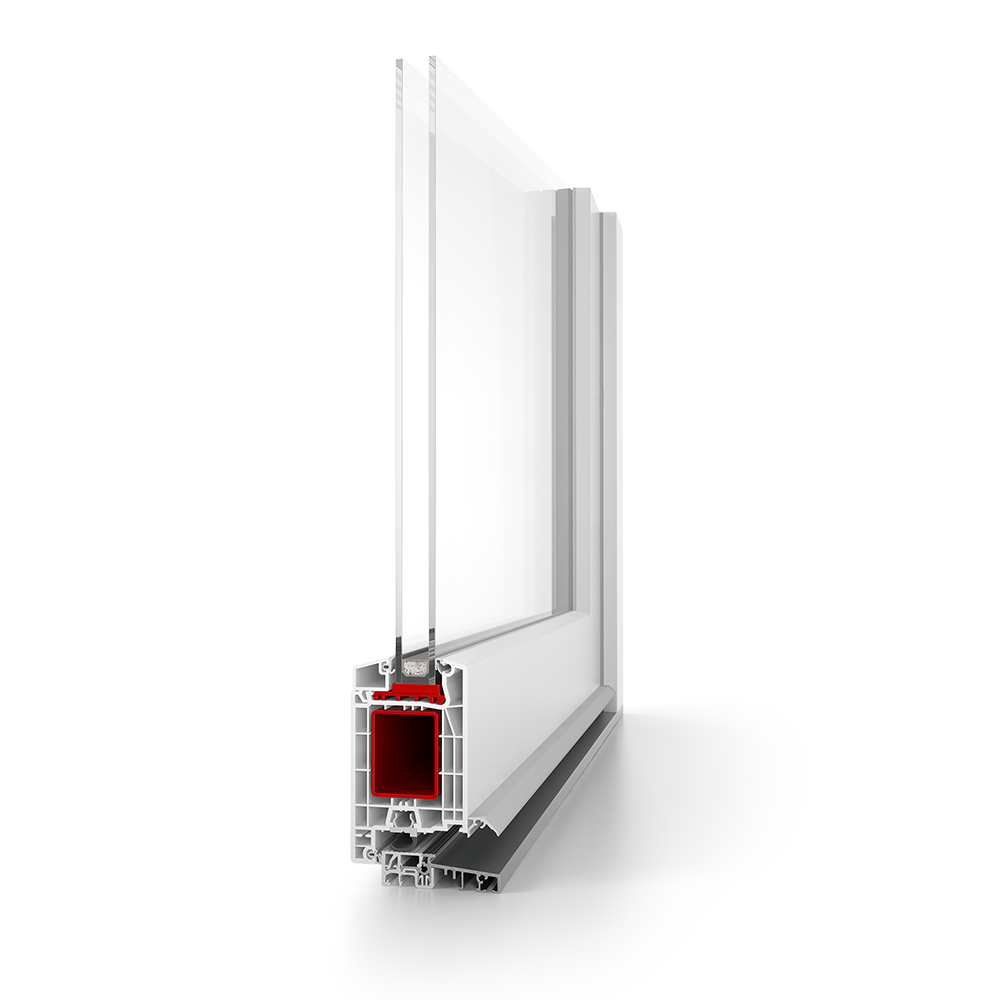 aluplast Nebeneingangstür 70 mm Kunststoff