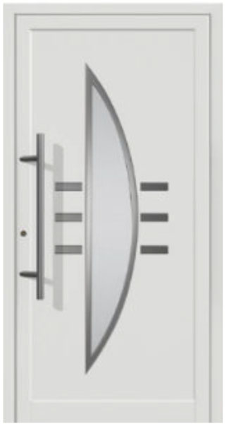 Gealan PVC Haustuer 1100 x 2050 (Gesamt mit Zusätzen: B 1100 x H 2070 ) Innen: Eiche rustikal (Holzdekor) Aussen: Eiche rustikal (Holzdekor)