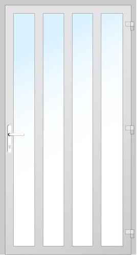 Drutex Holz Haustür 800 x 1900 (Gesamt mit Zusätzen: B 800 x H 1900) Innen: Eiche Hell - Lasur 006 Aussen: Eiche Hell - Lasur 006