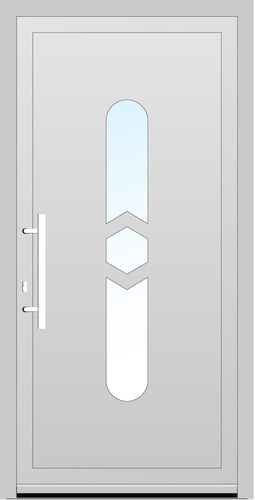 Salamander PVC Haustür 1200 x 2250 (Gesamt mit Zusätzen: B 1200 x H 2250) Innen: Weiss (ohne Dekorfarbe) Aussen: Weiss (ohne Dekorfarbe)