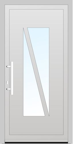 Salamander PVC Haustür 1200 x 1906 (Gesamt mit Zusätzen: B 1800 x H 1906) Innen: Farbe Innen wie Außen Aussen: Anthrazitgrau (SAL 55)