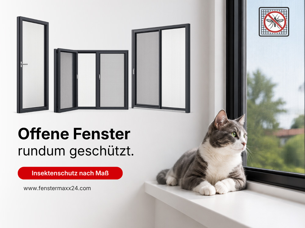Instektenschutz_Katze-sitzt-auf-Fensterbank_Banner_Mobil