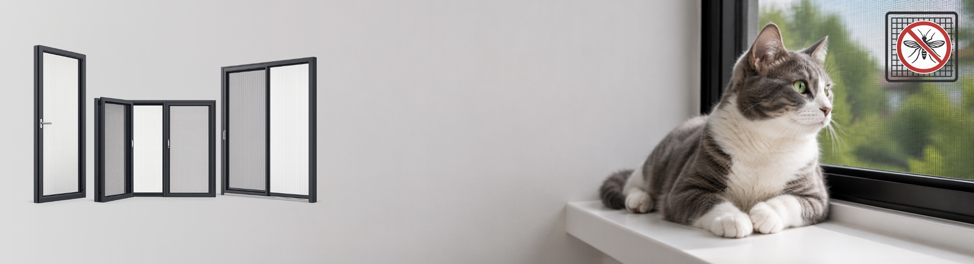 Instektenschutz_Katze-sitzt-auf-Fensterbank_Banner