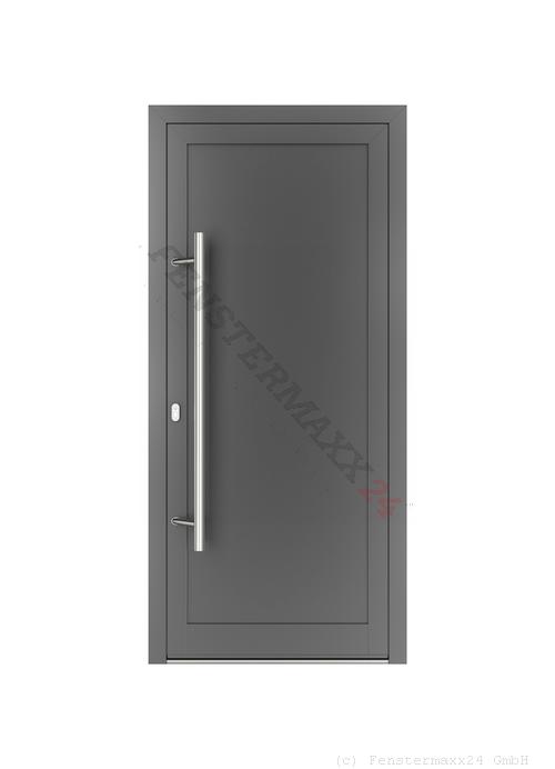 Drutex ALU Haustür 2000 x 2100 (Gesamt mit Zusätzen: B 2000 x H 2100) Innen: Anthrazitgrau, - RAL 7016 Matt Aussen: Anthrazitgrau, - RAL 7016 Matt