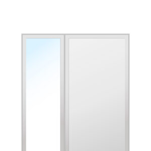 Drutex PVC Haustür 800 x 1900 (Gesamt mit Zusätzen: B 1150 x H 2090) Innen: Weiss (ohne Dekorfarbe) Aussen: Anthrazitgrau (1701605)