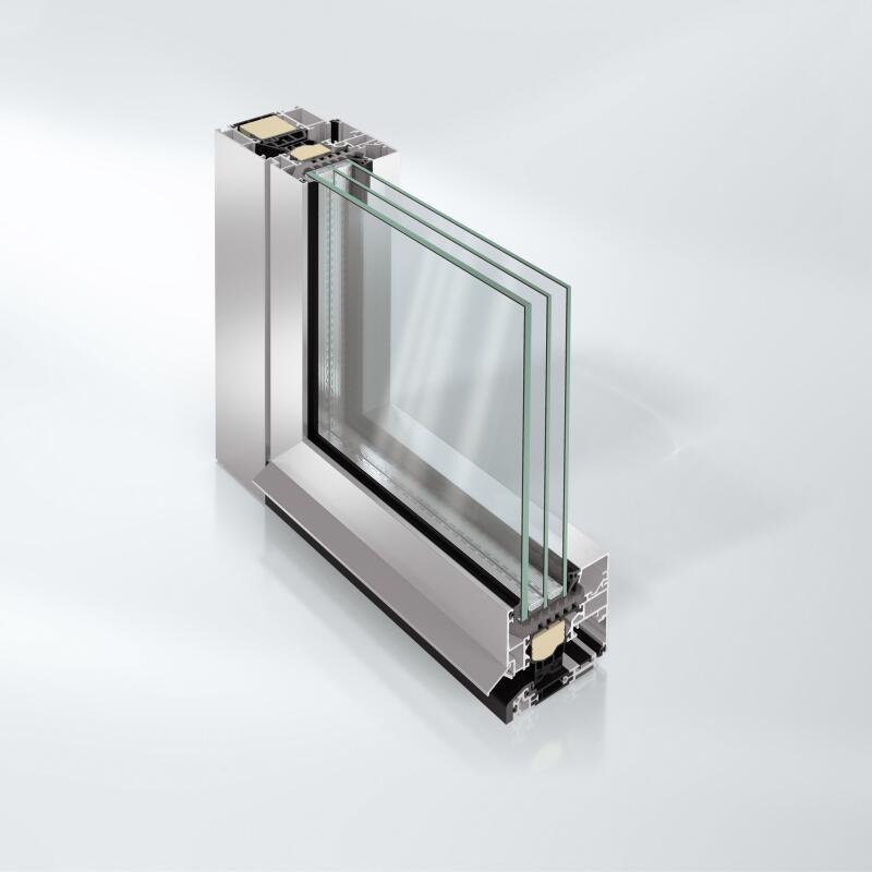Schüco AWS 75 SI Profilschnitt Aluminiumfenster