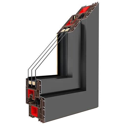 DRUTEX IGLO ENERGY ALUCOVER Fensterprofil