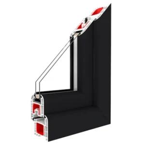 Fenstermaxx24 – Balkonfenster & Balkontüren Drutex Iglo 5 Classic Profil Anthrazitgrau