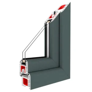 Fenstermaxx24 – Balkonfenster & Balkontüren Drutex Iglo 5 Classic Profil Basaltgrau