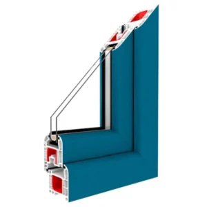 Fenstermaxx24 – Balkonfenster & Balkontüren Drutex Iglo 5 Classic Profil Brillantblau