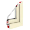 Fenstermaxx24 – Balkonfenster & Balkontüren Drutex Iglo 5 Classic Profil Cremeweiß