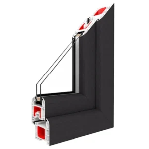 Fenstermaxx24 – Balkonfenster & Balkontüren Drutex Iglo 5 Classic Profil Crown Platin