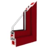 Fenstermaxx24 – Balkonfenster & Balkontüren Drutex Iglo 5 Classic Profil Dunkelrot
