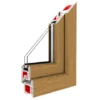 Fenstermaxx24 – Balkonfenster & Balkontüren Drutex Iglo 5 Classic Profil Eiche Natur