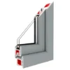 Fenstermaxx24 – Balkonfenster & Balkontüren Drutex Iglo 5 Classic Profil Grau
