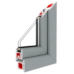 Fenstermaxx24 – Balkonfenster & Balkontüren Drutex Iglo 5 Classic Profil Grau
