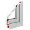 Fenstermaxx24 – Balkonfenster & Balkontüren Drutex Iglo 5 Classic Profil Lichtgrau
