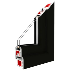 Fenstermaxx24 – Balkonfenster & Balkontüren Drutex Iglo 5 Classic Profil Schwarzbraun