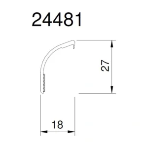 Drutex Iglo 5 Abdeckleiste EV1 (24481) – 1 m